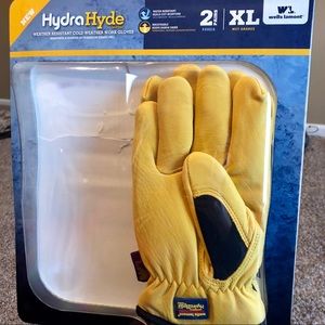 Mens Wells Lamont HydraHyde Leather work gloves XL